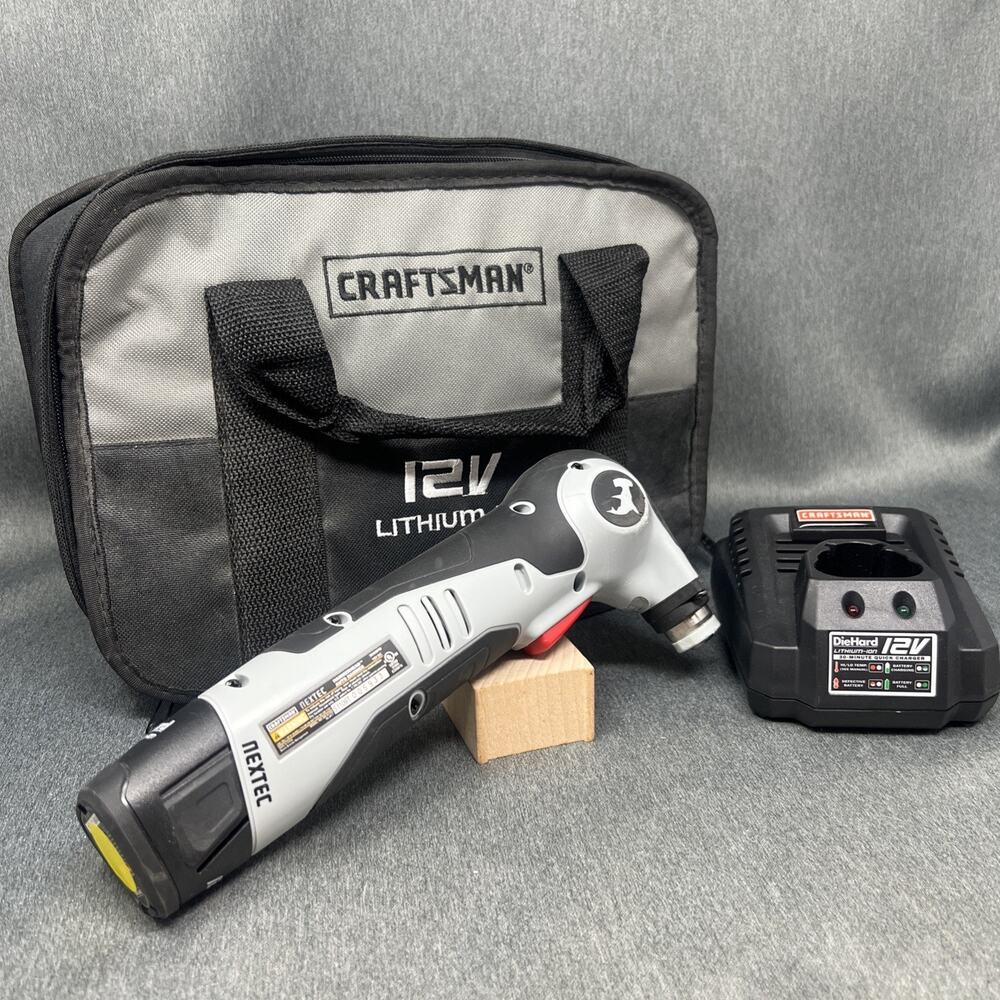 Craftsman Nextec 12V Hammerhead Auto Hammer Cordless Kit Battery Charger Case